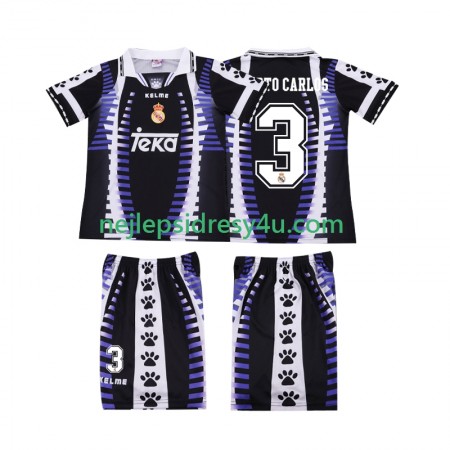Fotbalový Dres Real Madrid ROBERTO CARLOS 3 Retro Dětské Alternativní 1997 1998